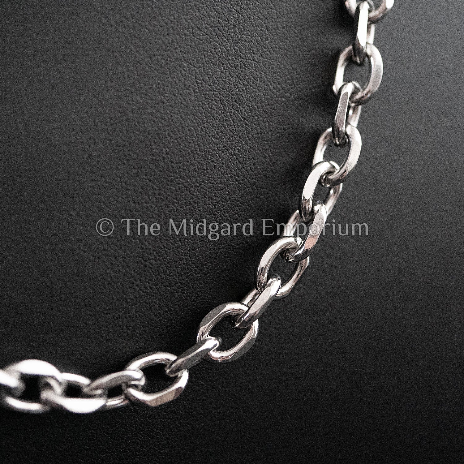 7mm Faceted Cable Chain Stainless Steel