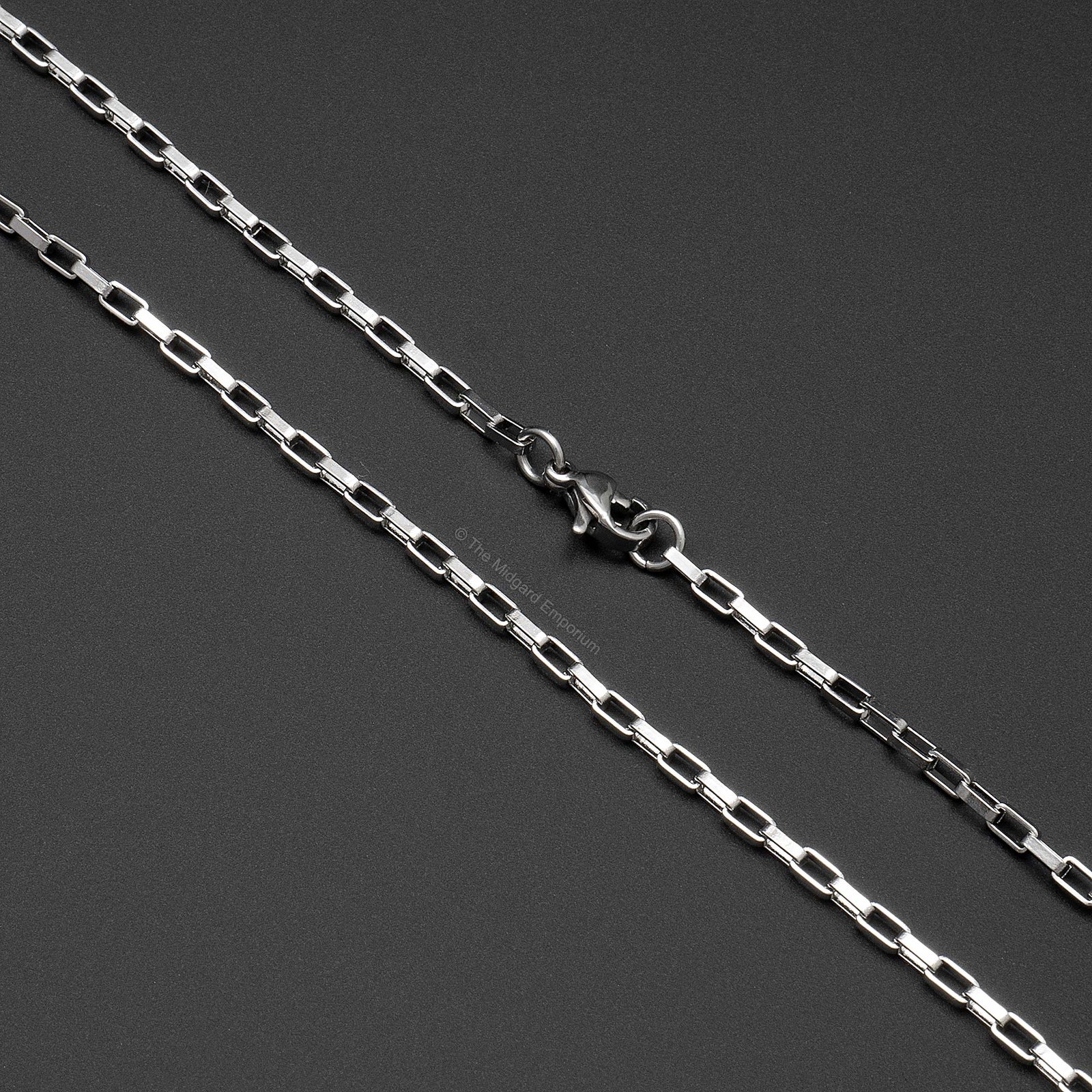 Stainless Steel 2mm Venetian Box Chain Necklace - The Midgard Emporium