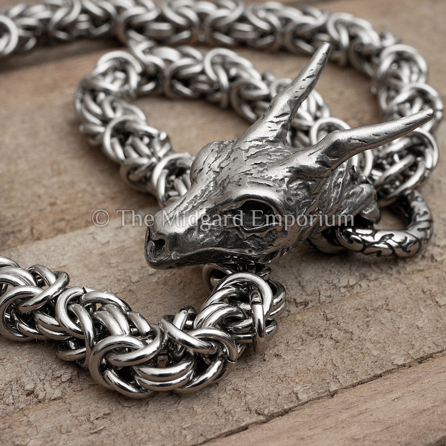 8mm King Chain Dragon Necklace