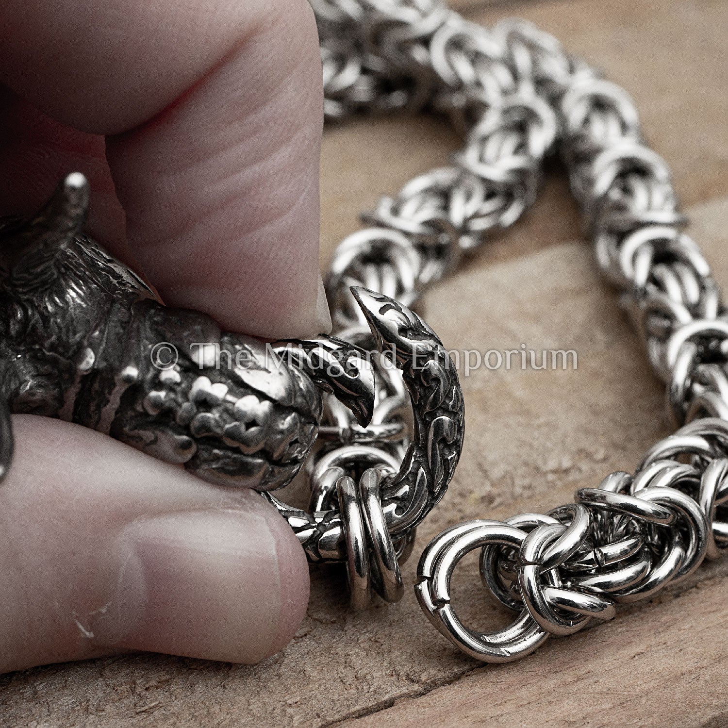 8mm King Chain Dragon Necklace