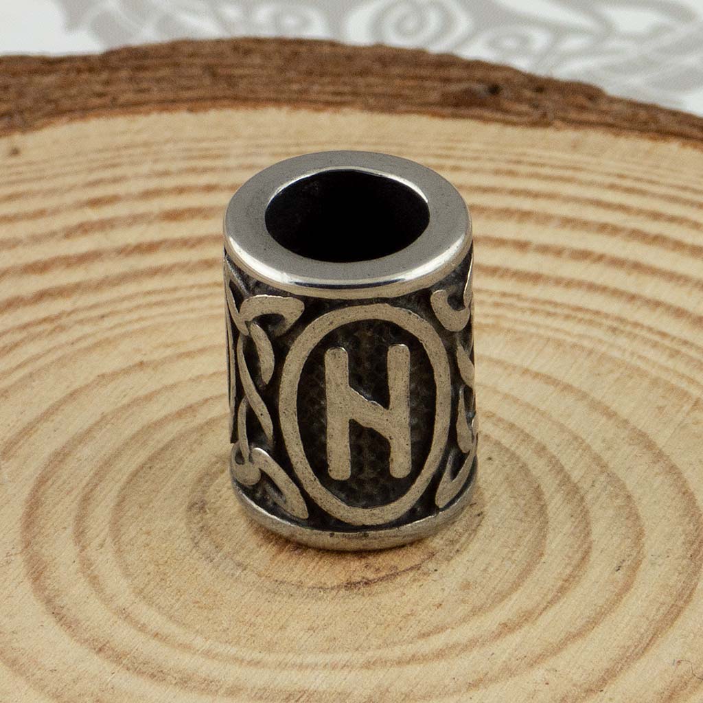 Viking Norse Futhark Rune Stainless Steel Beads - The Midgard Emporium
