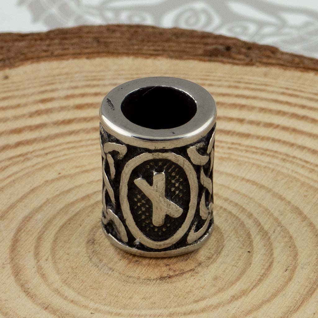 Viking Norse Futhark Rune Stainless Steel Beads - The Midgard Emporium