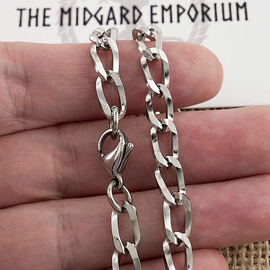 5.7mm Stainless Steel Curb Chain Necklace