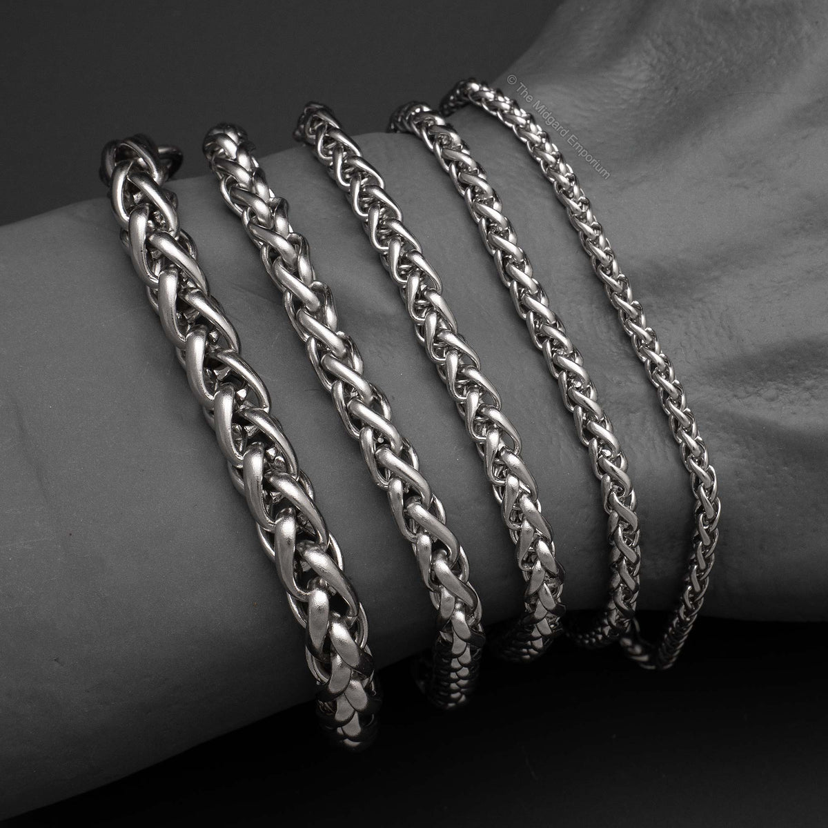 Stainless Steel Wheat Chain Bracelet