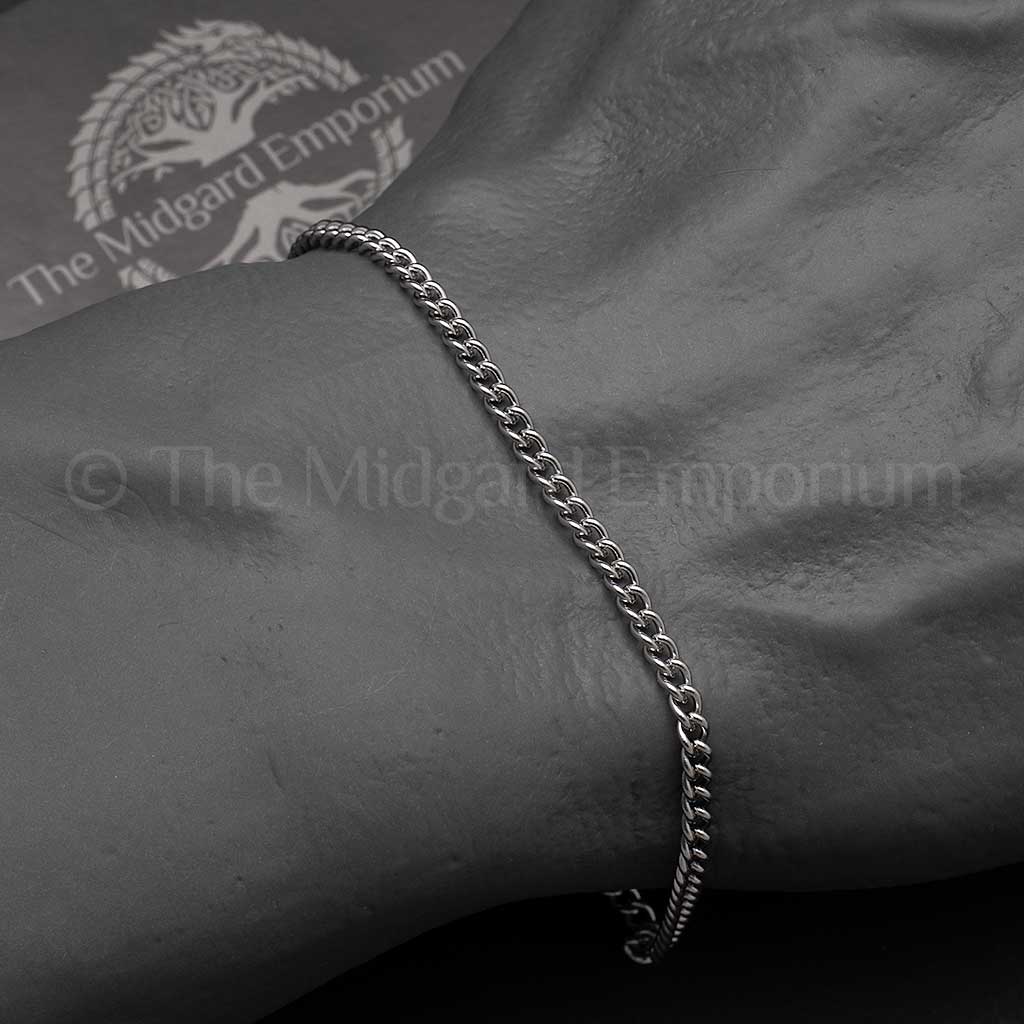 Stainless Steel 3mm Curb Bracelet