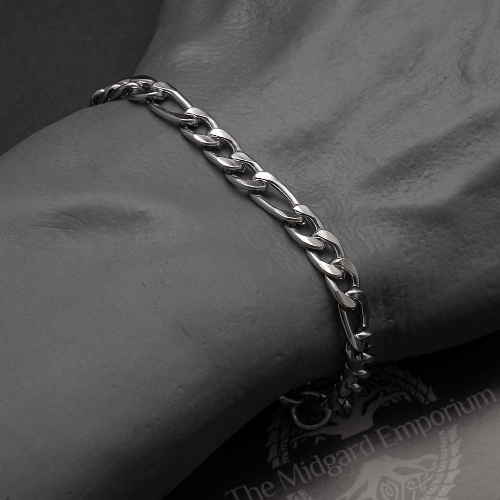 Stainless Steel Figaro Bracelet