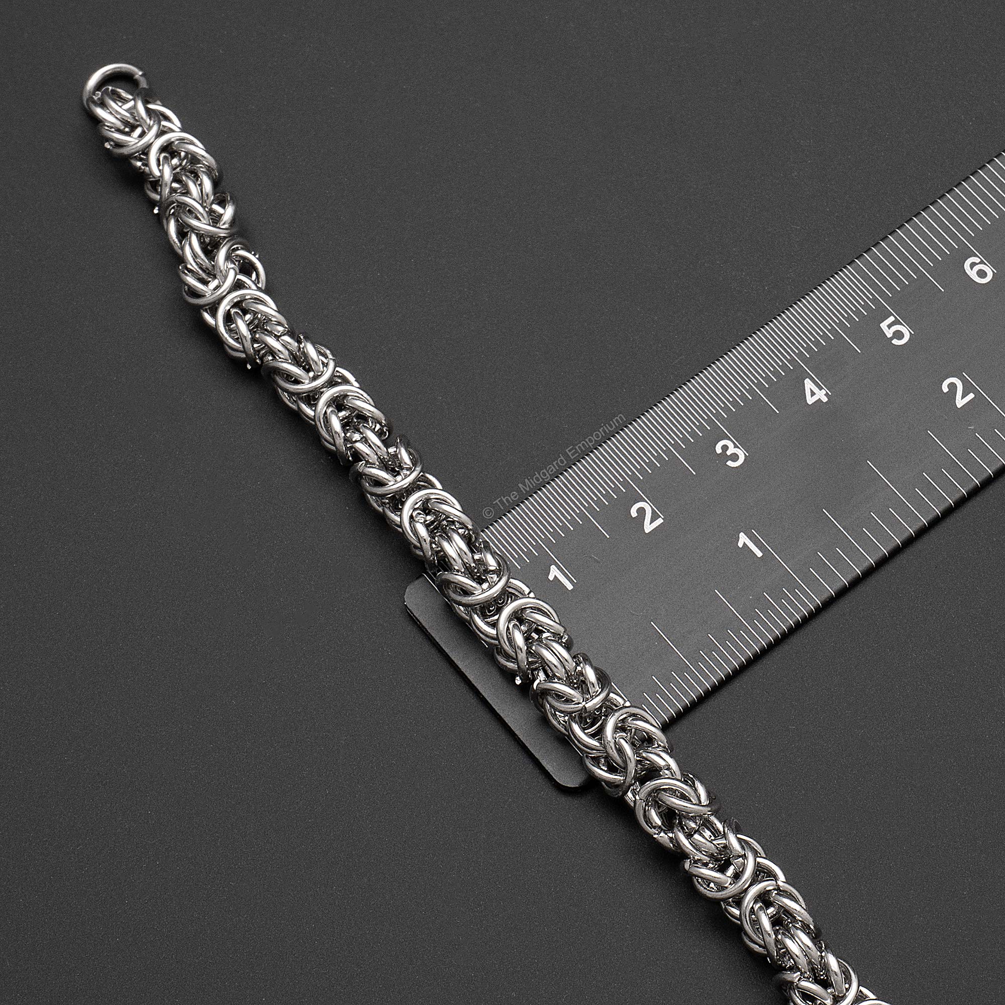 6mm Stainless Steel Byzantine King Chain Bracelet