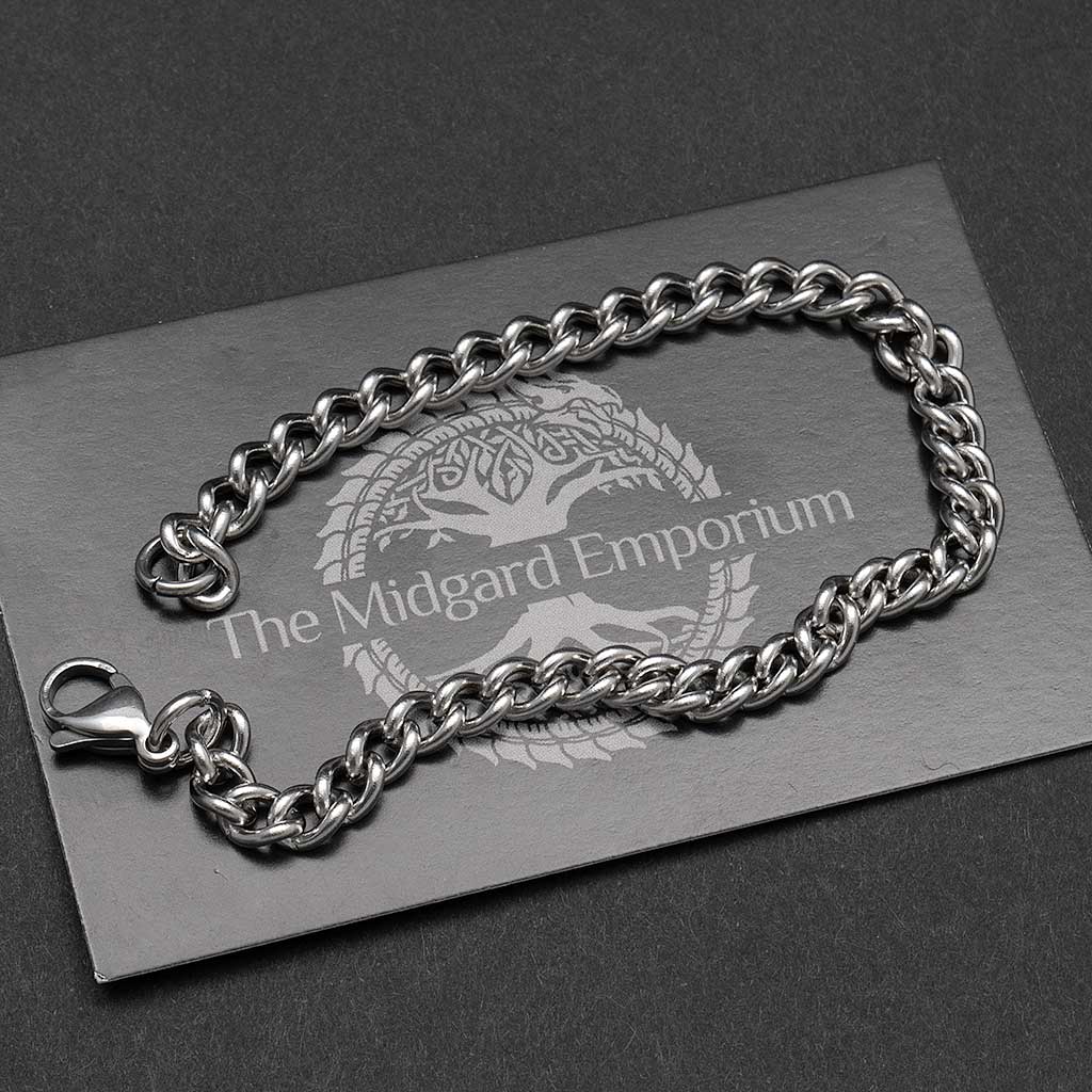 Stainless Steel 5mm Curb Bracelet