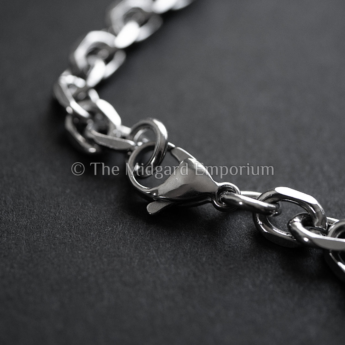 7mm Faceted Cable Chain Stainless Steel