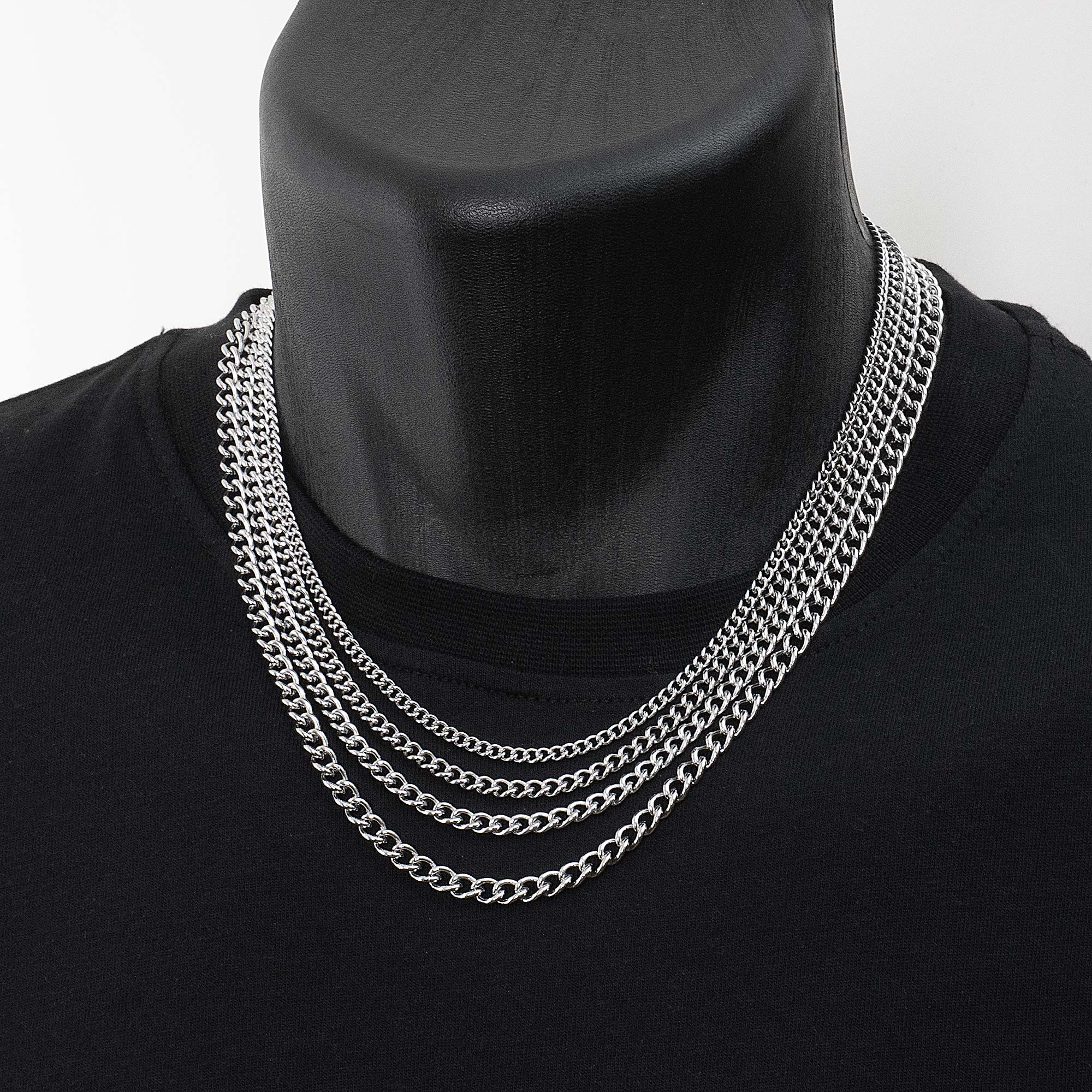 Stainless Steel Curb Chain Necklace - The Midgard Emporium