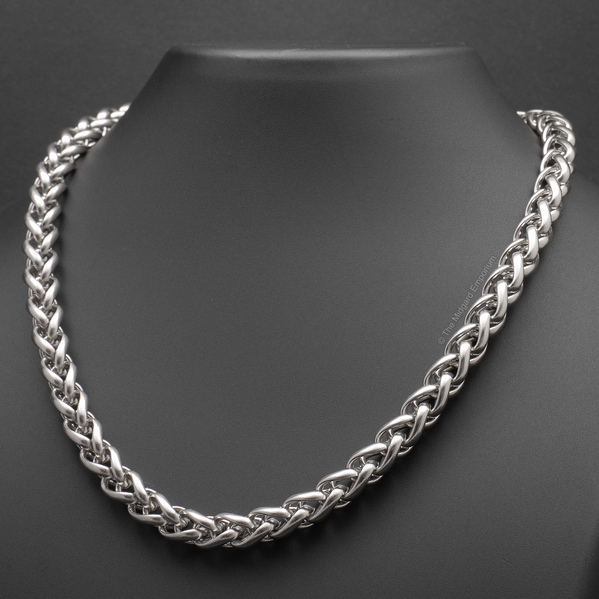 8mm Stainless Steel Wheat Chain Necklace - The Midgard Emporium