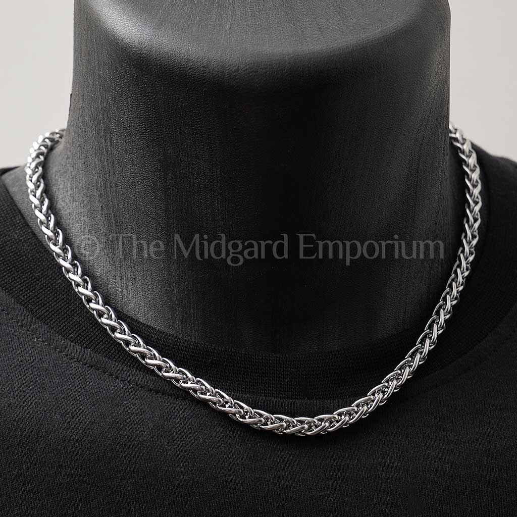 5.5mm Wheat Chain Necklace Stainless Steel