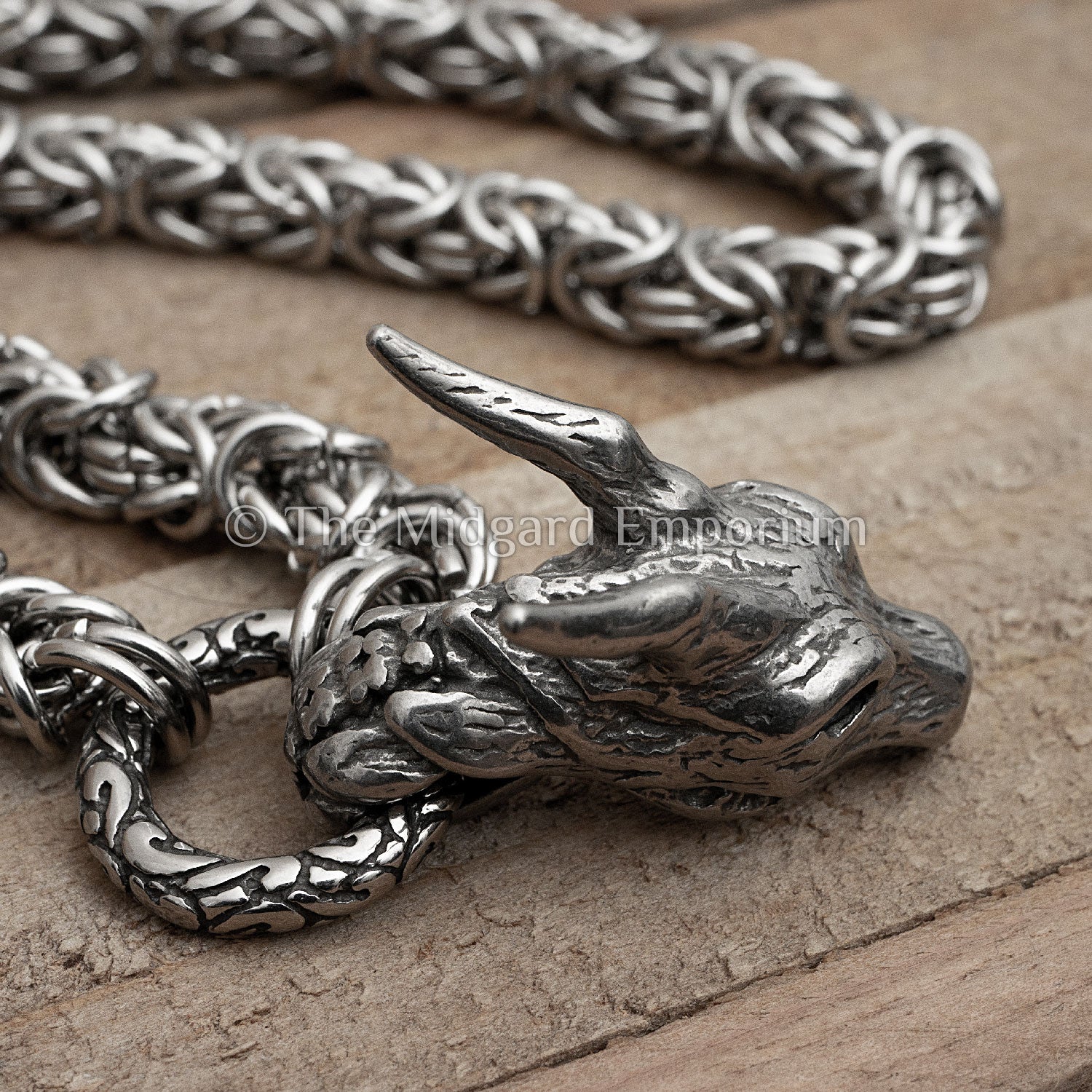 8mm King Chain Dragon Necklace
