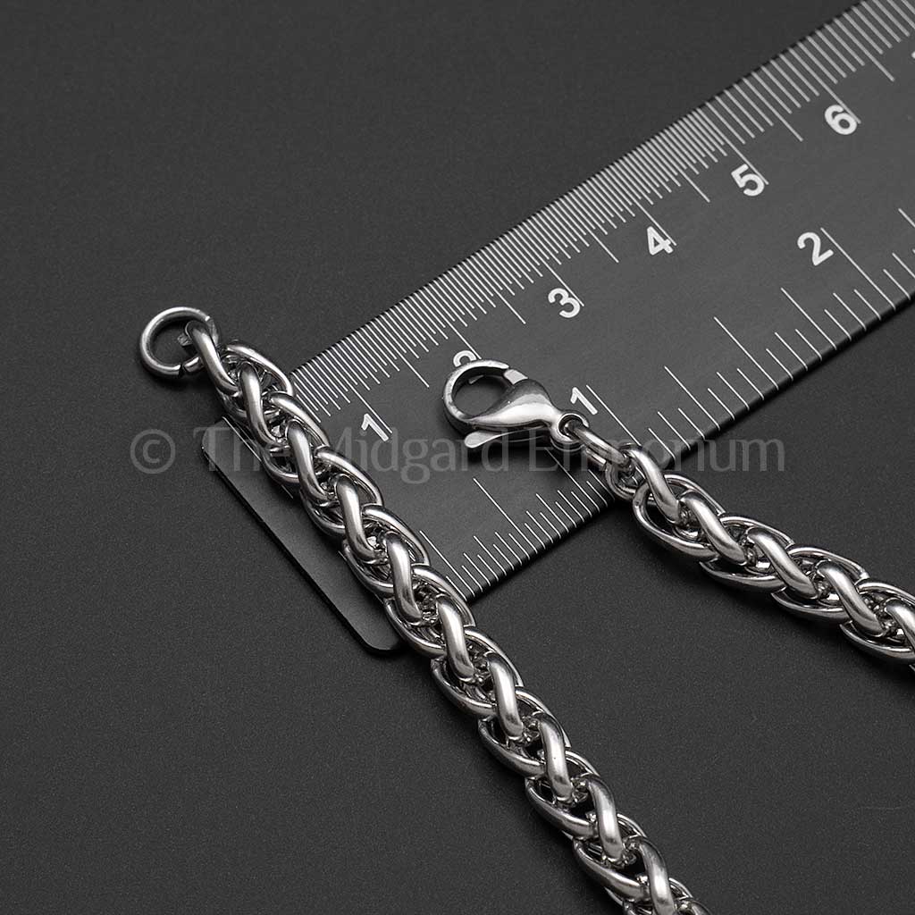 5.5mm Wheat Chain Necklace Stainless Steel