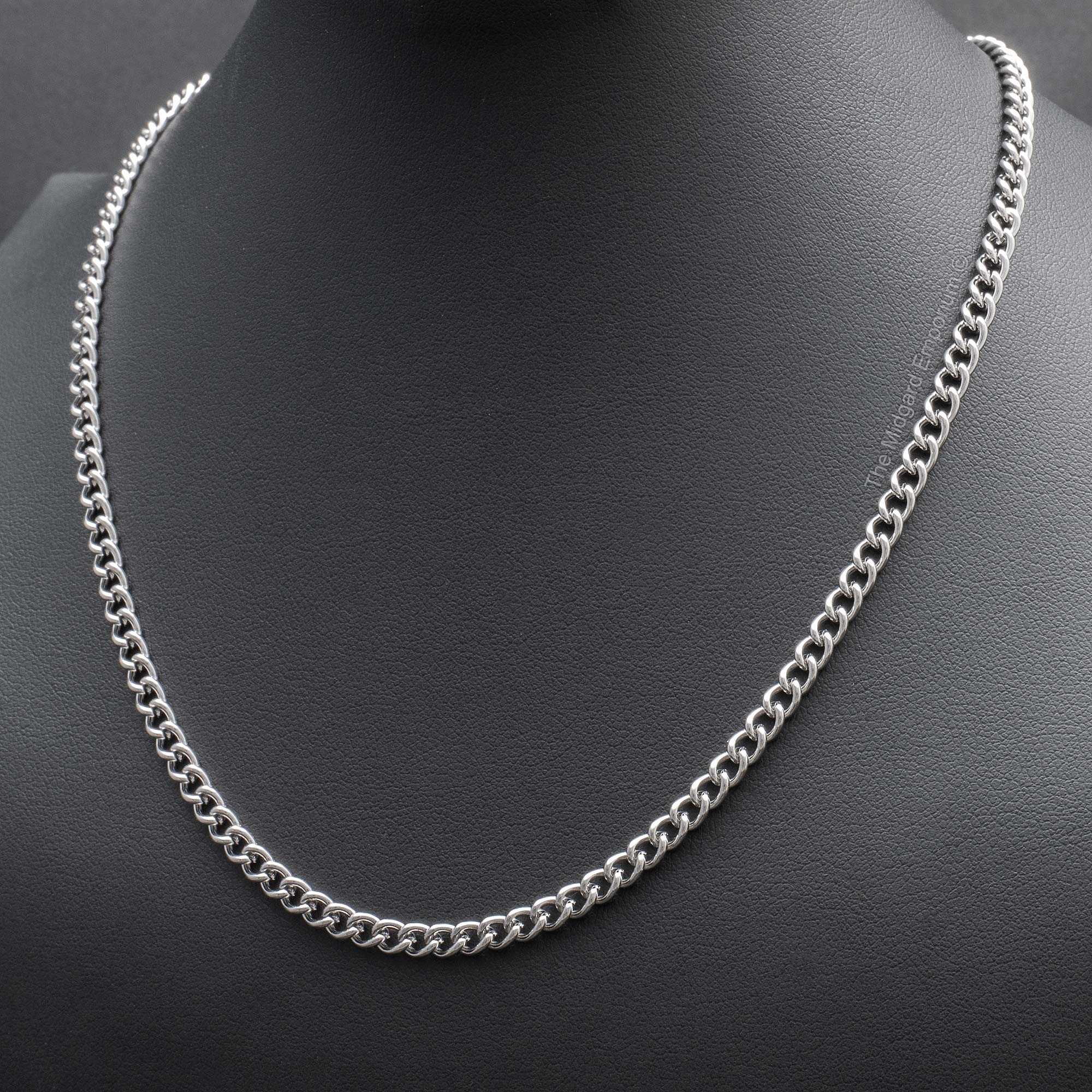 3.5mm Stainless Steel Curb Chain Necklace - The Midgard Emporium