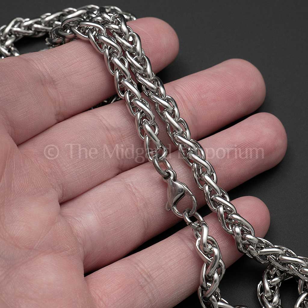 5.5mm Wheat Chain Necklace Stainless Steel