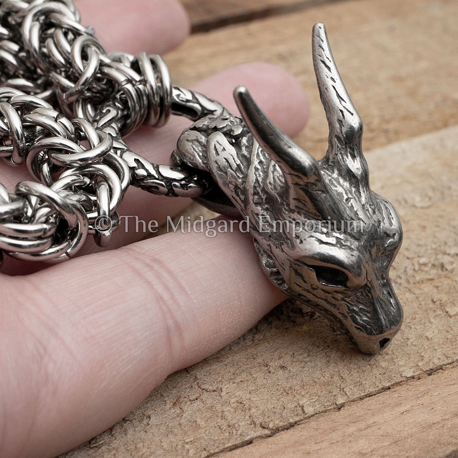 8mm King Chain Dragon Necklace