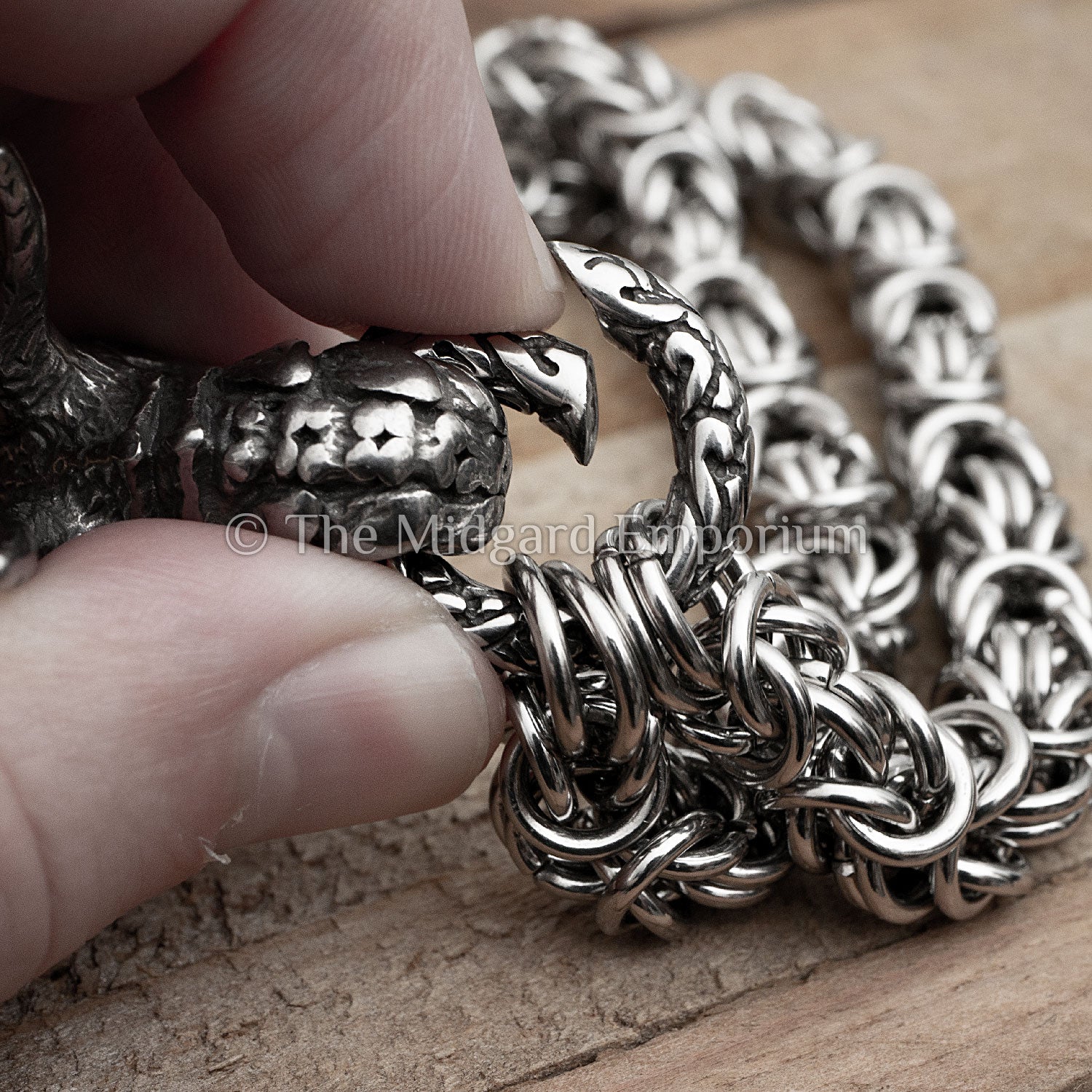 8mm King Chain Dragon Necklace