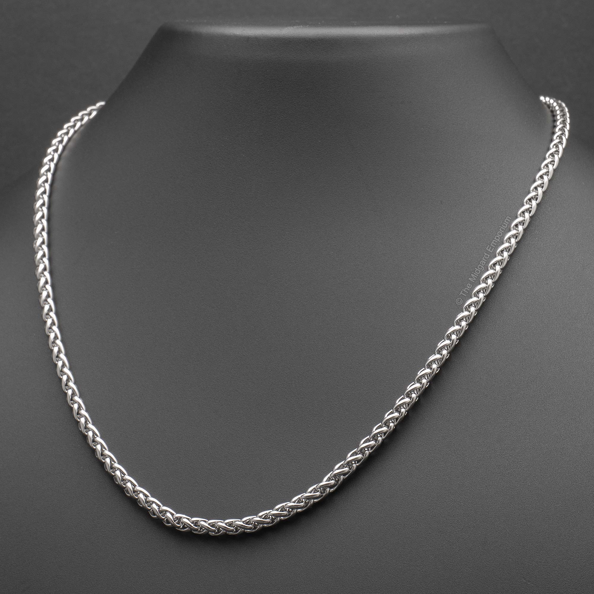 3mm Stainless Steel Wheat Chain Necklace - The Midgard Emporium