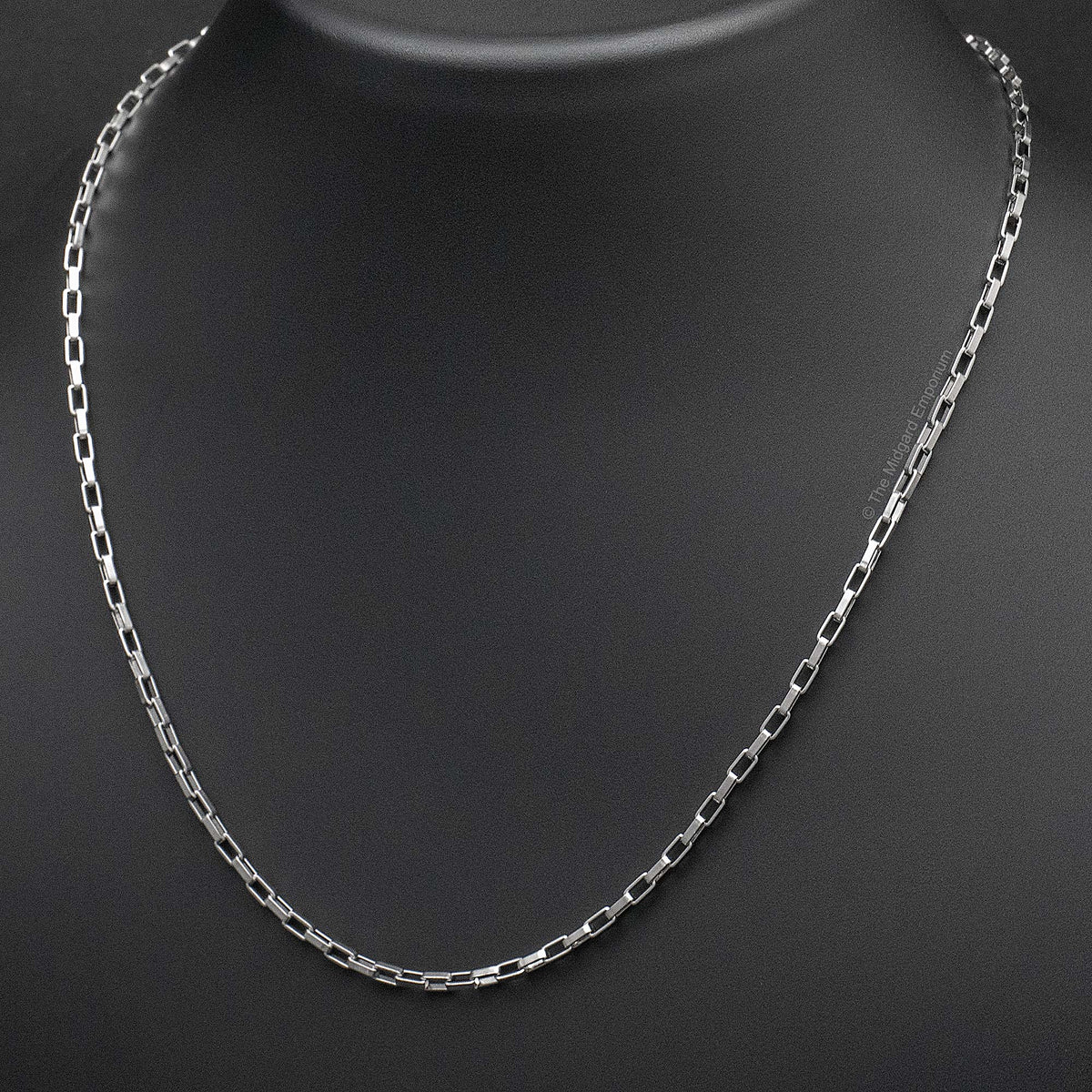 Stainless Steel 2mm Venetian Box Chain Necklace - The Midgard Emporium