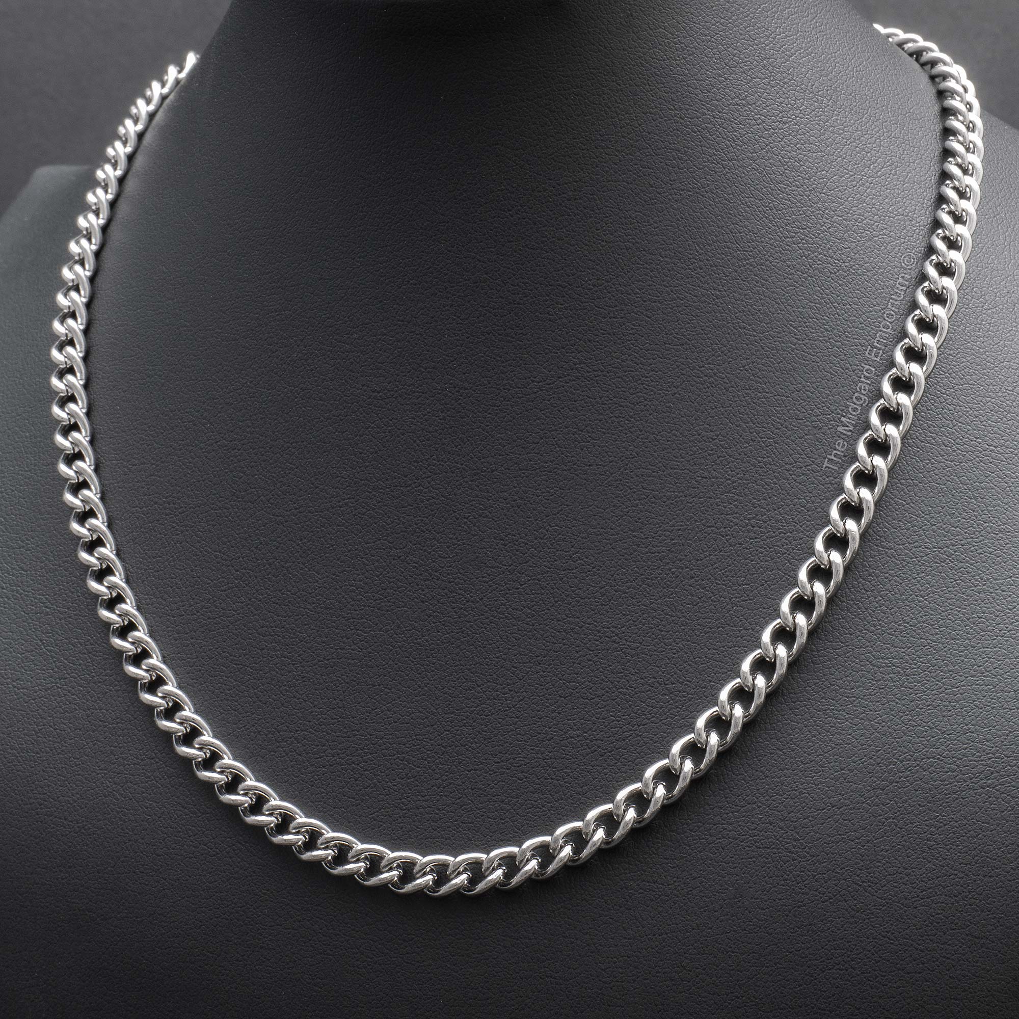 5mm Stainless Steel Curb Chain Necklace - The Midgard Emporium