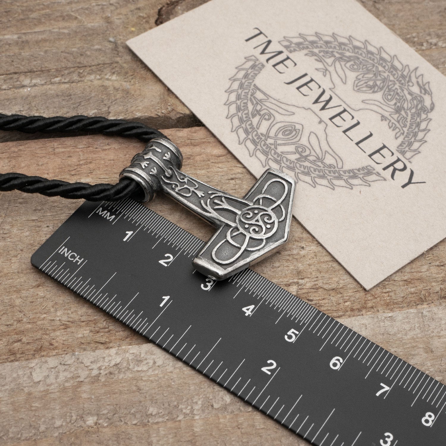 Viking Thors Hammer Necklace Stainless Steel