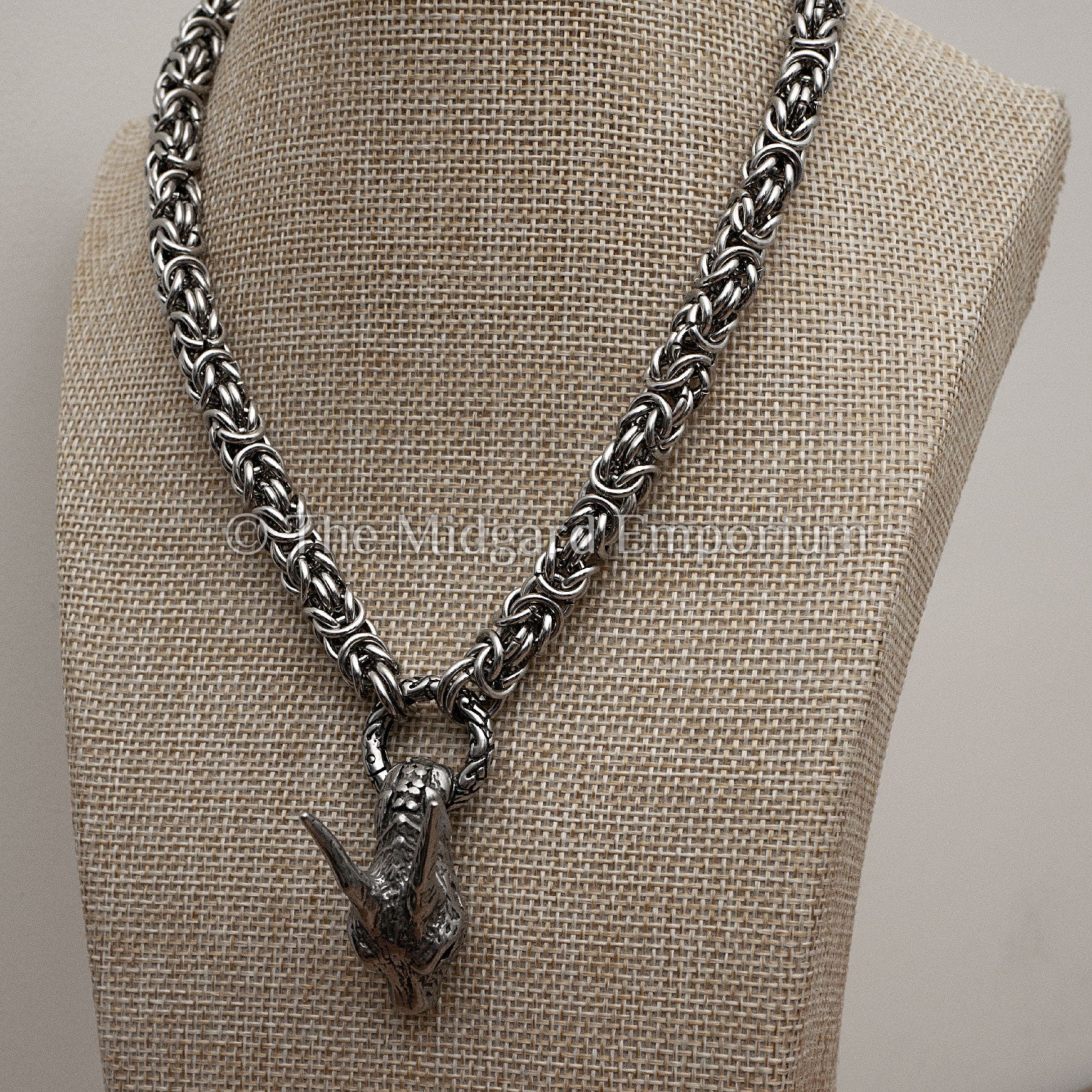 8mm King Chain Dragon Necklace