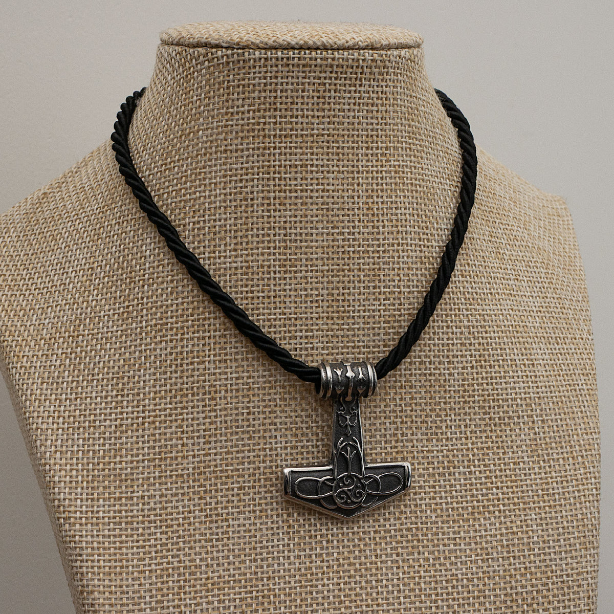 Viking Thors Hammer Necklace Stainless Steel