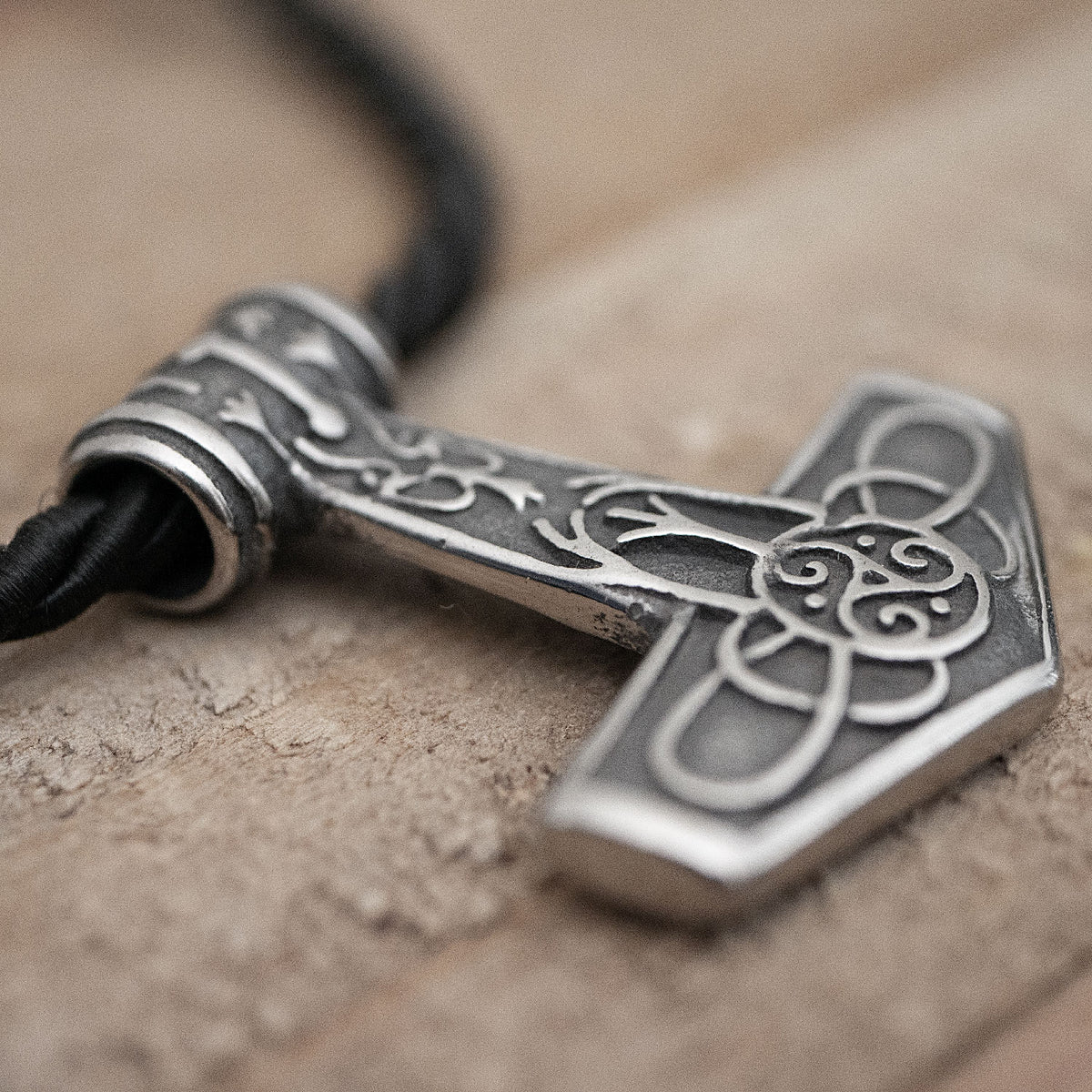 Viking Thors Hammer Necklace Stainless Steel