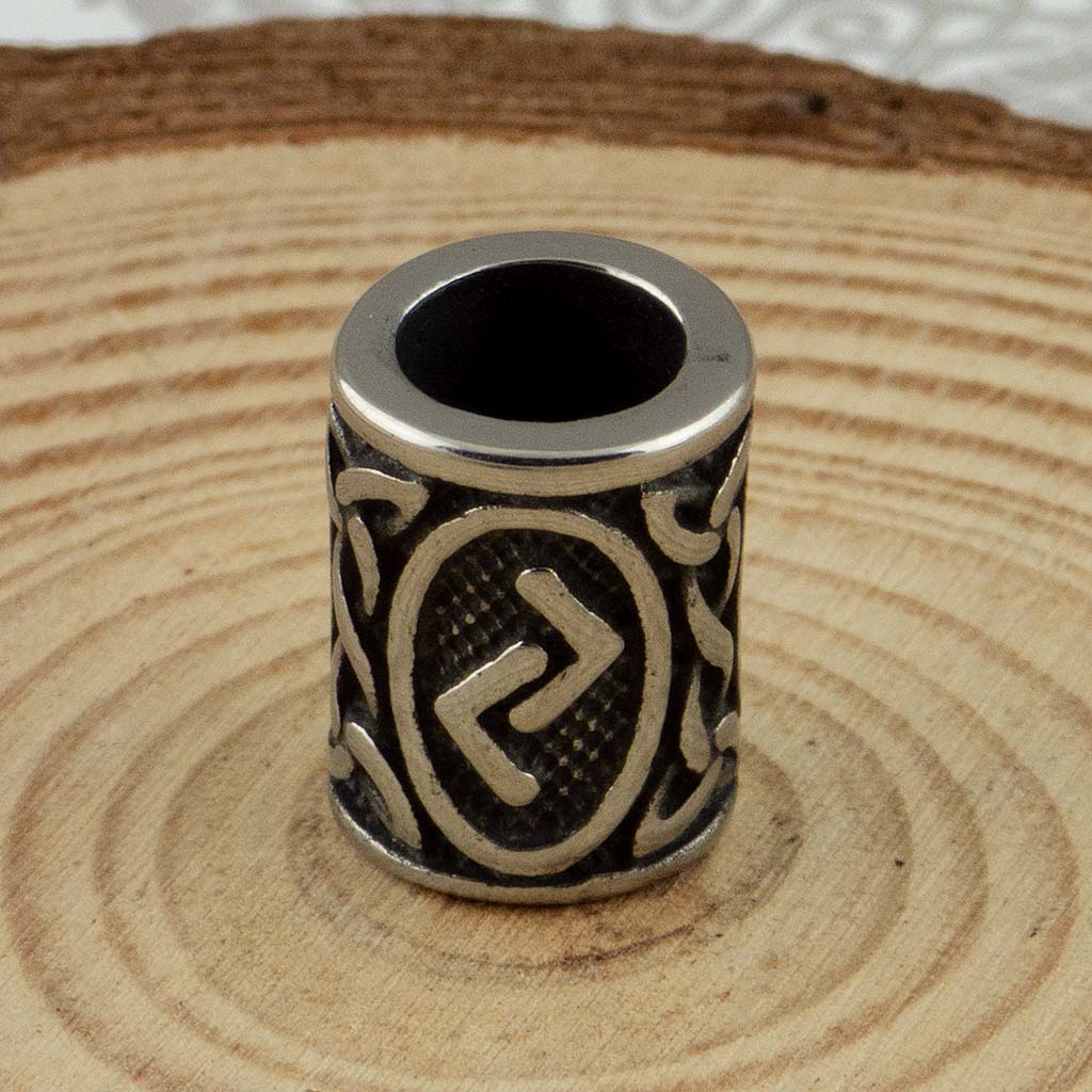 Viking Norse Futhark Rune Stainless Steel Beads - The Midgard Emporium