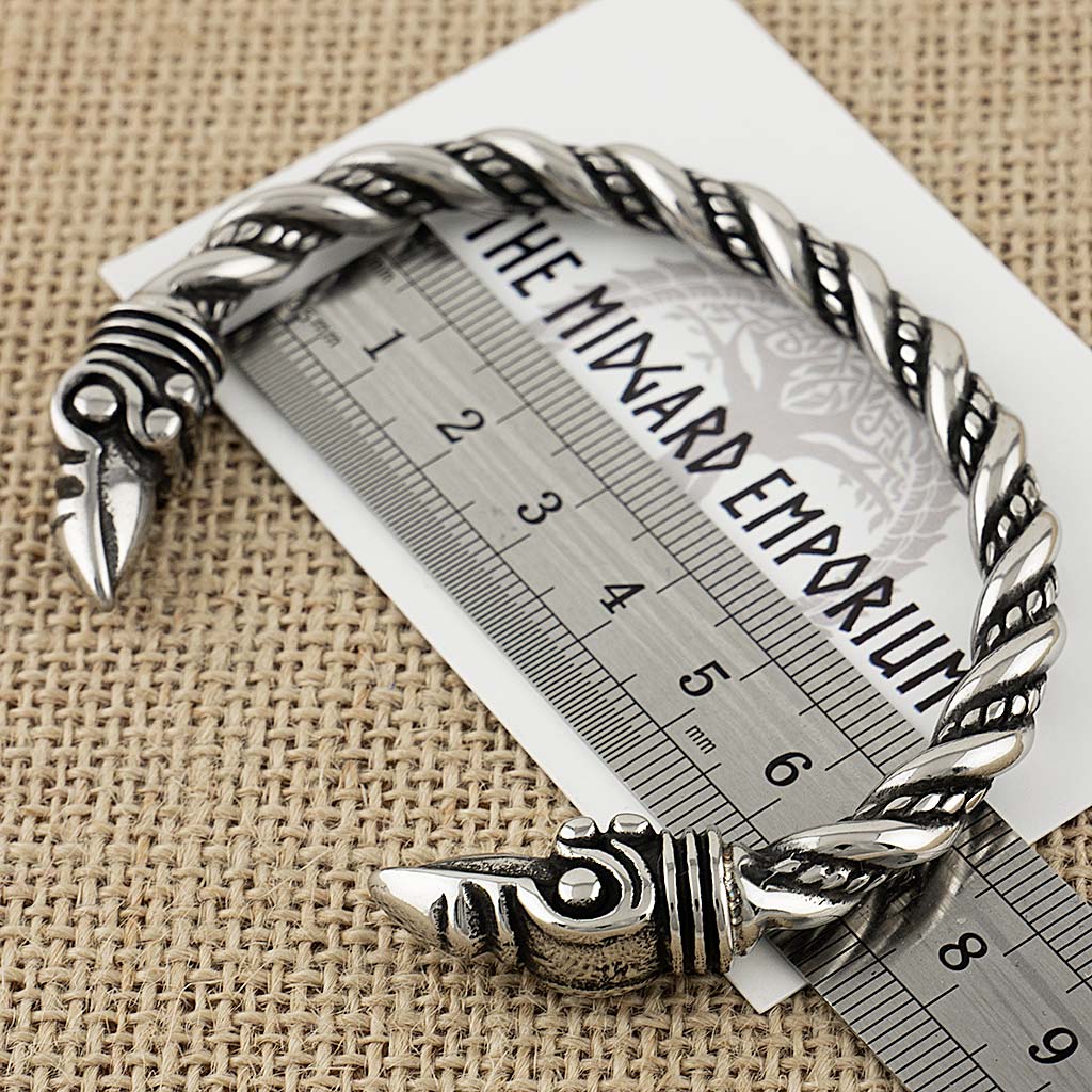 Stainless Steel Viking Raven Bracelet