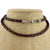 Burnt Cherry Braided Genuine Leather Cord Necklace - The Midgard Emporium