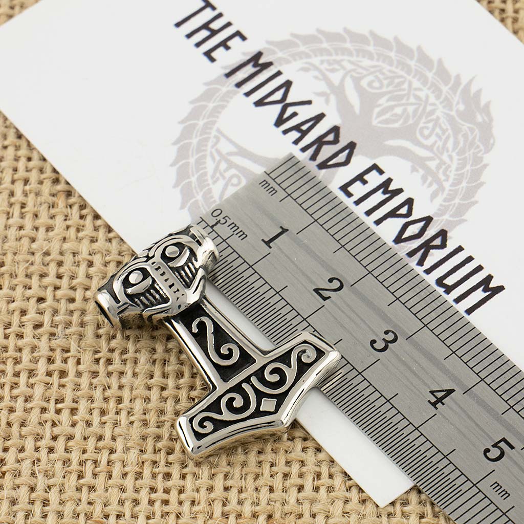 Stainless Steel Small Thors Hammer Necklace