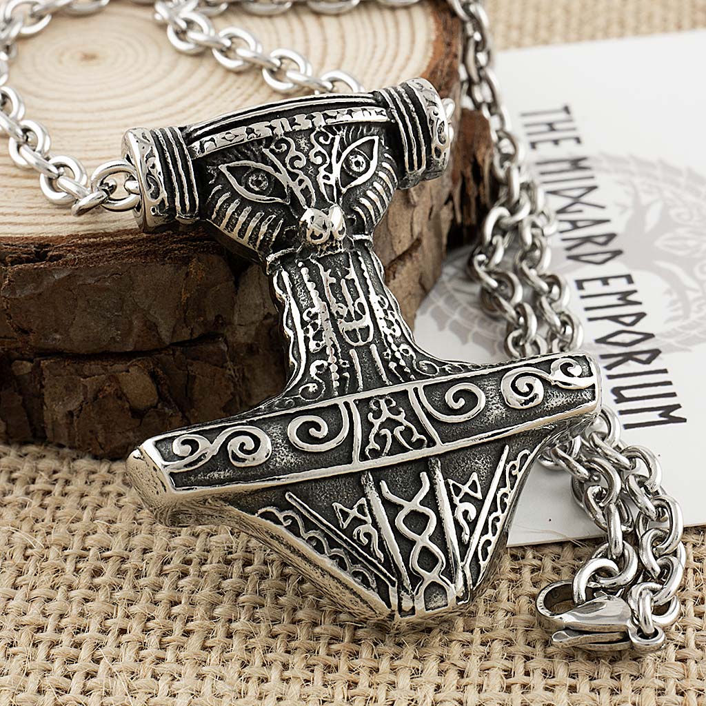 Stainless Steel Viking Sword Hilt Necklace