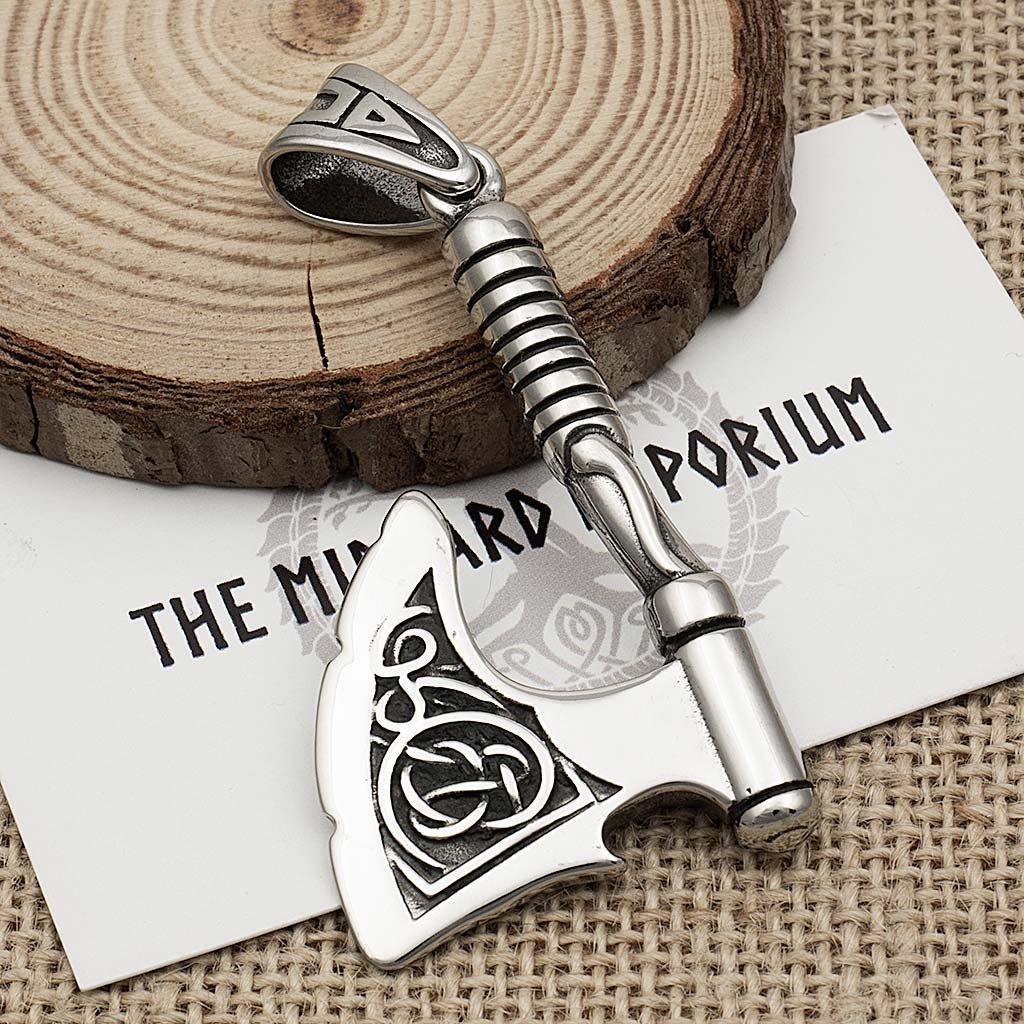Stainless Steel Viking Axe Bottle Opener Necklace