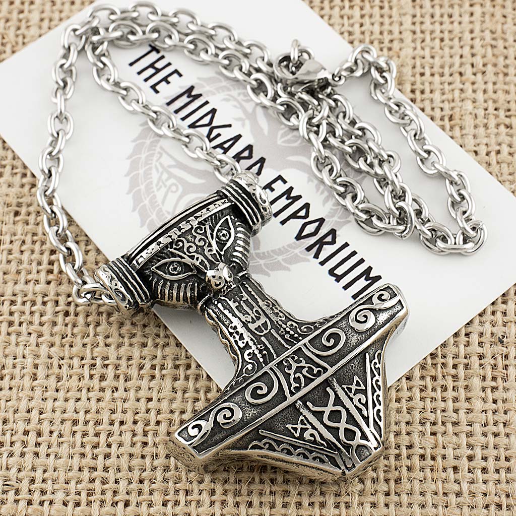 Stainless Steel Viking Sword Hilt Necklace