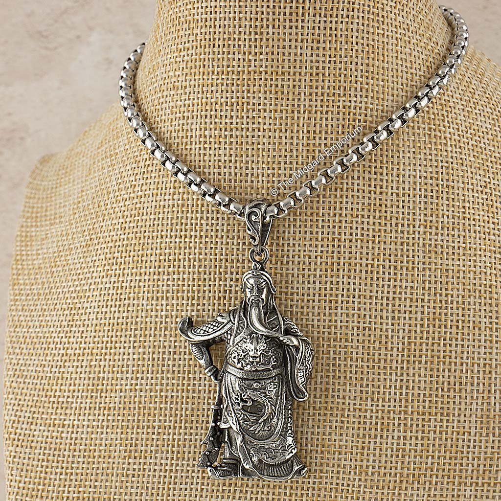 Stainless Steel Guan Yu Three Kingdoms Necklace