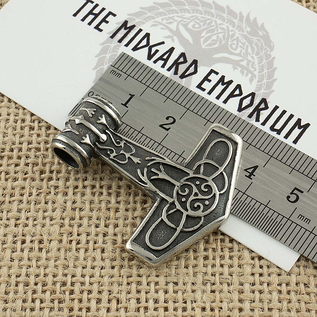 Stainless Steel Viking Thors Hammer Necklace - The Midgard Emporium