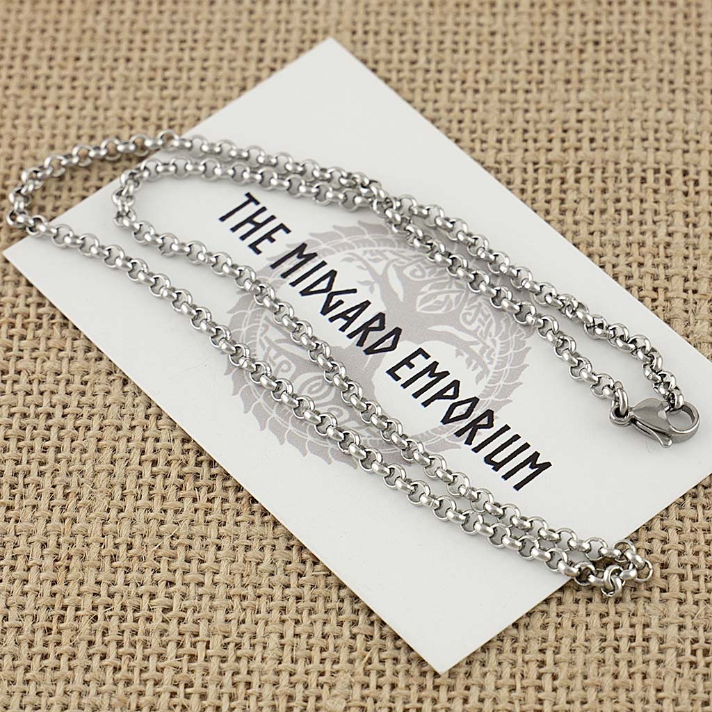 Stainless Steel Rolo Chain Necklace