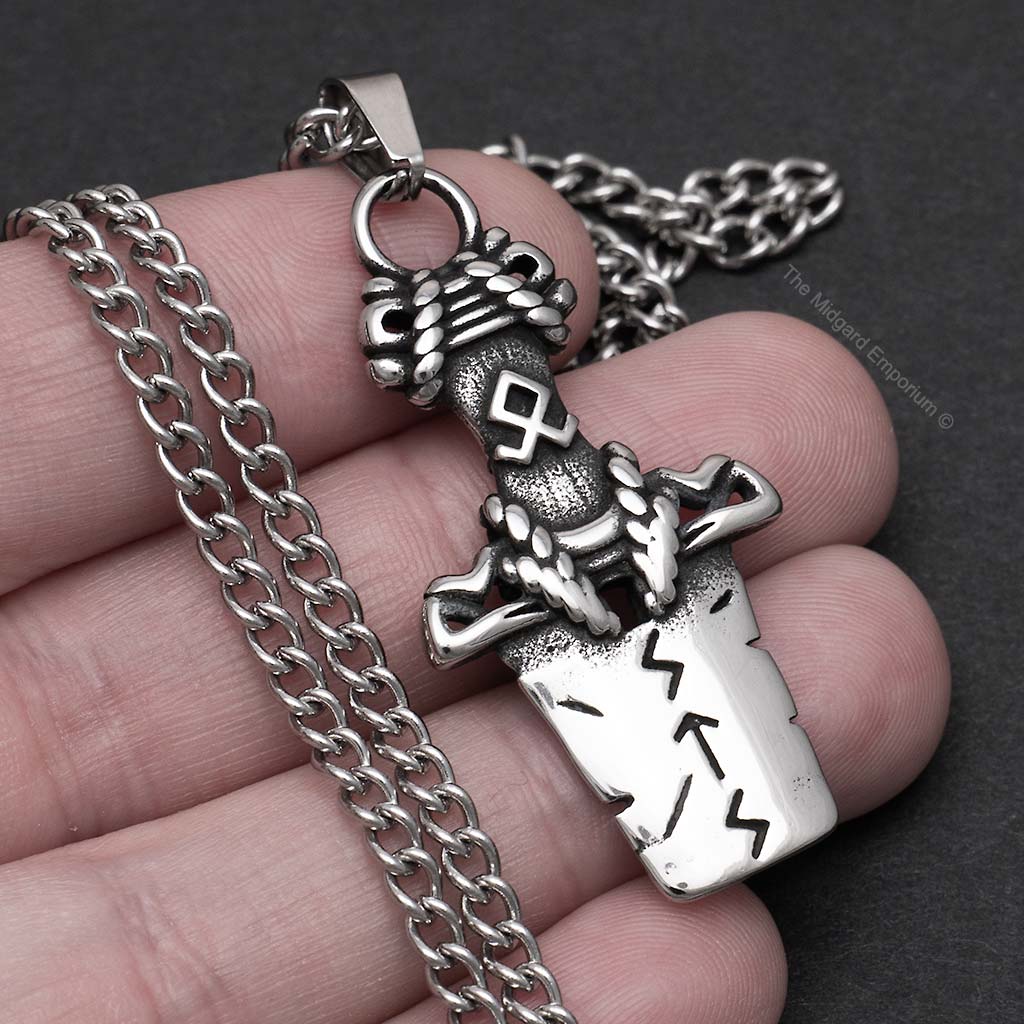 Stainless Steel Viking Sword Necklace