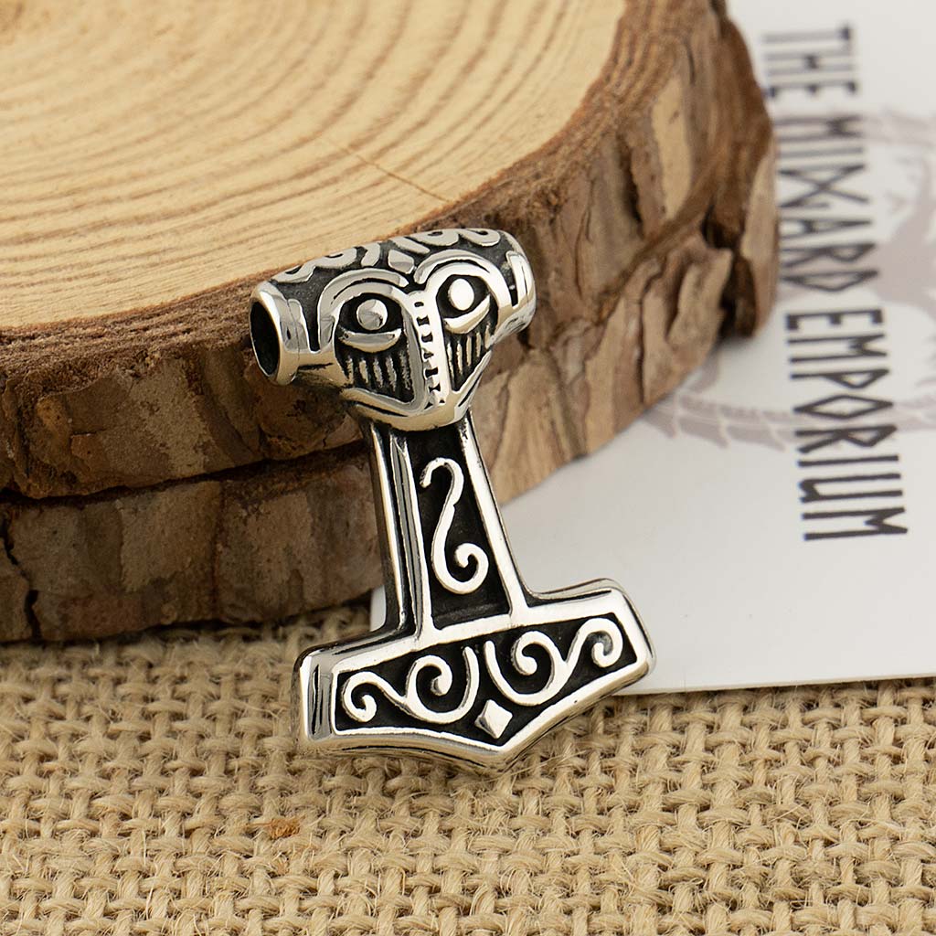 Stainless Steel Small Thors Hammer Necklace