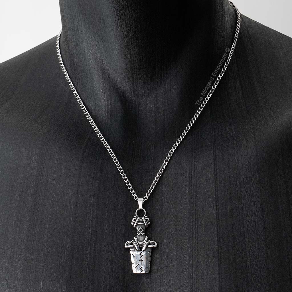 Stainless Steel Viking Sword Necklace