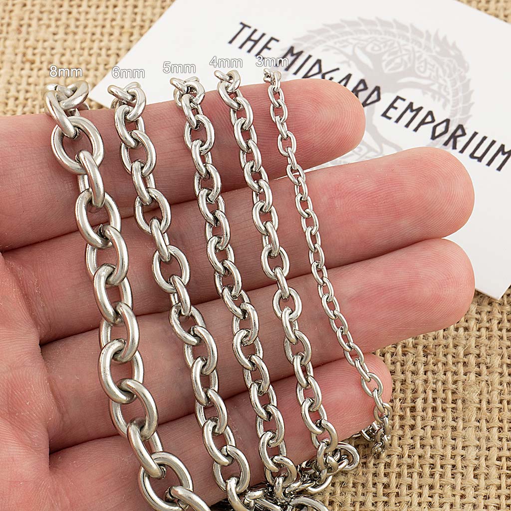 Stainless Steel Cable Chain Necklace