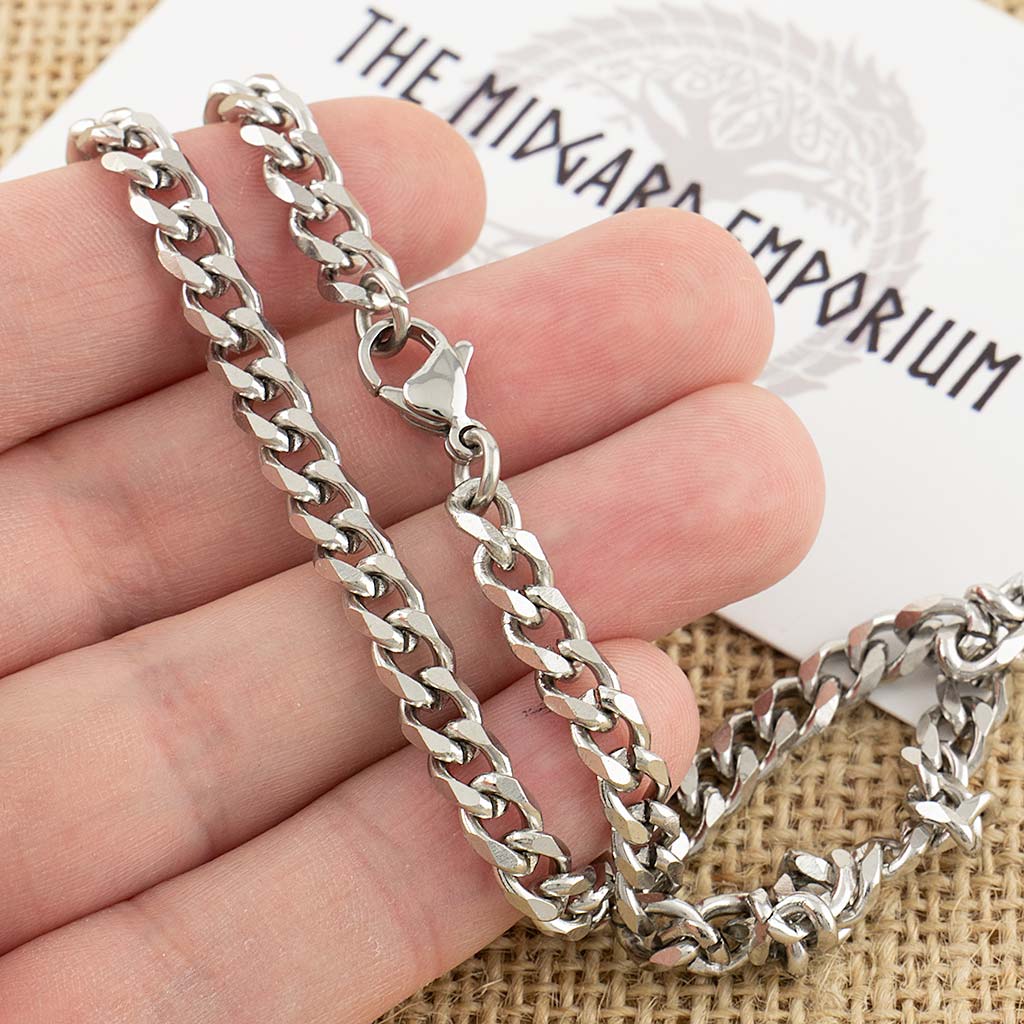 Stainless Steel Cuban Chain Necklace