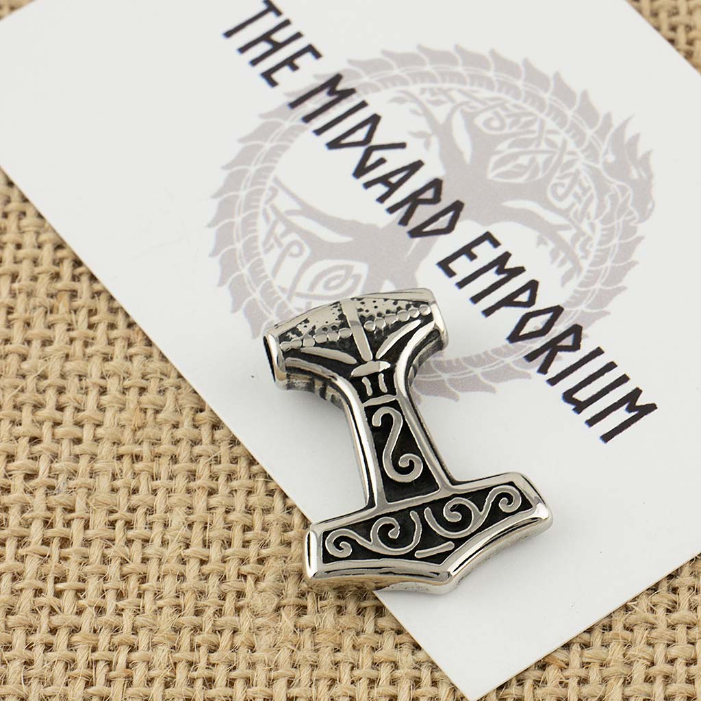 Stainless Steel Small Thors Hammer Necklace
