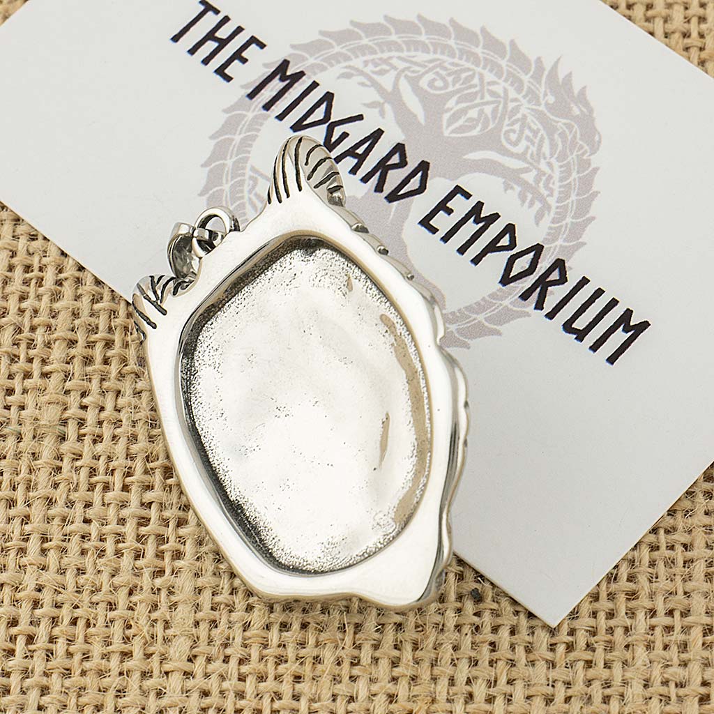 Stainless Steel Wolf Head Necklace