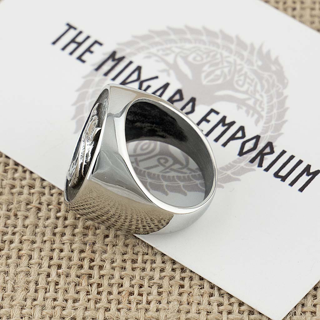 Stainless Steel Witcher Wolf Ring