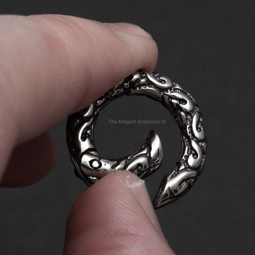20mm Stainless Steel Textured Spring Gate Ring